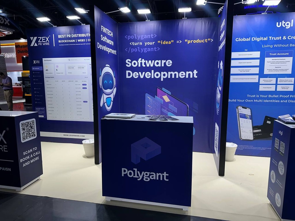 Polygant's booth G14 at Blockchain Life 2024