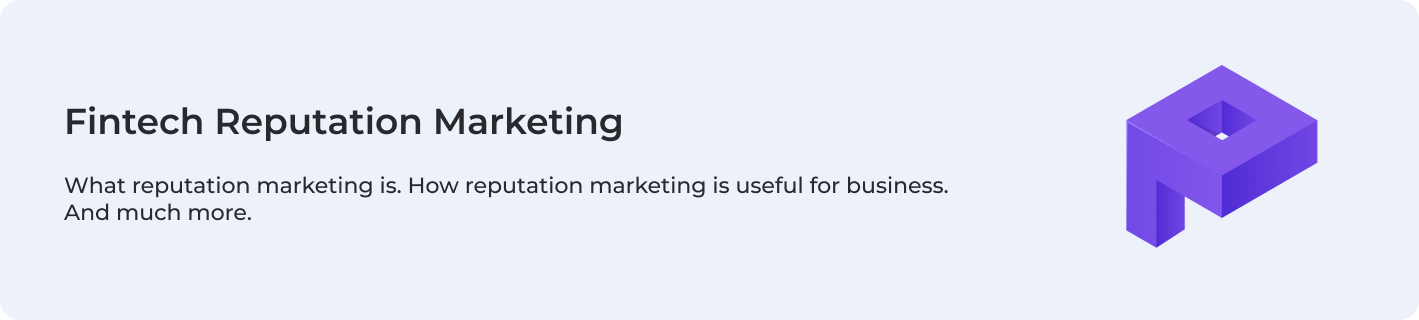 About Fintech Reputation Marketing
