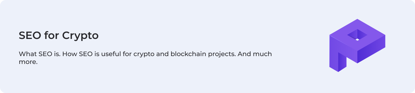 About SEO for Crypto
